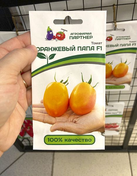 томат Оранжевый папа F1